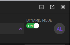 Dynamic Mode on the UI